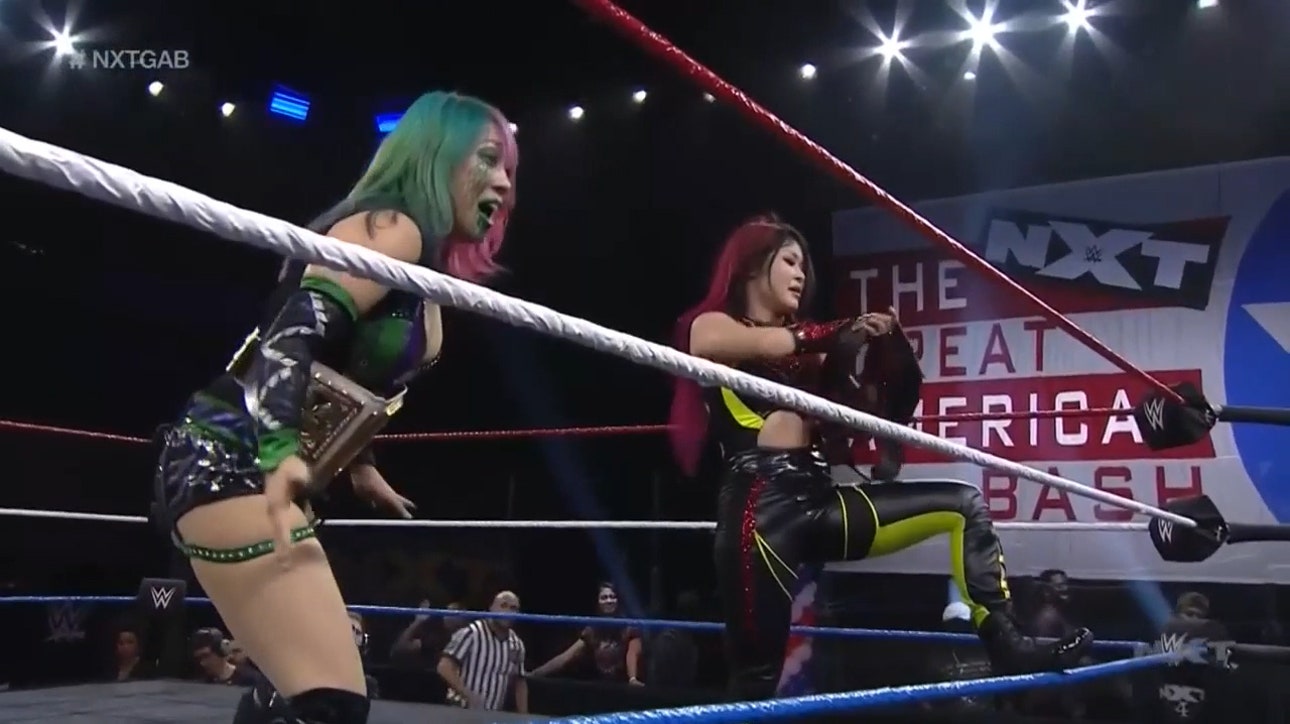 Asuka helps Io Shirai defeat Sasha Banks at NXT's Great American Bash ' WWE ON FOX