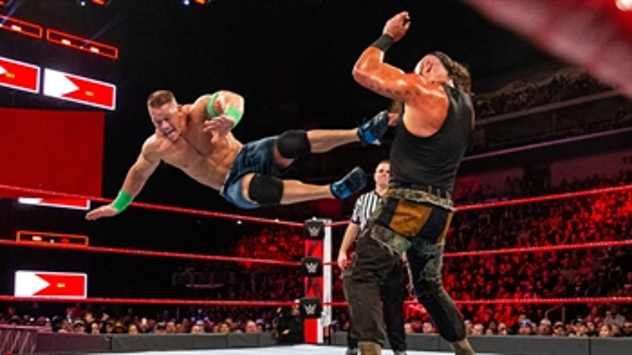 John Cena vs. Braun Strowman vs. Elias - Triple Threat Match: Raw, Feb. 5, 2018 (Full Match)