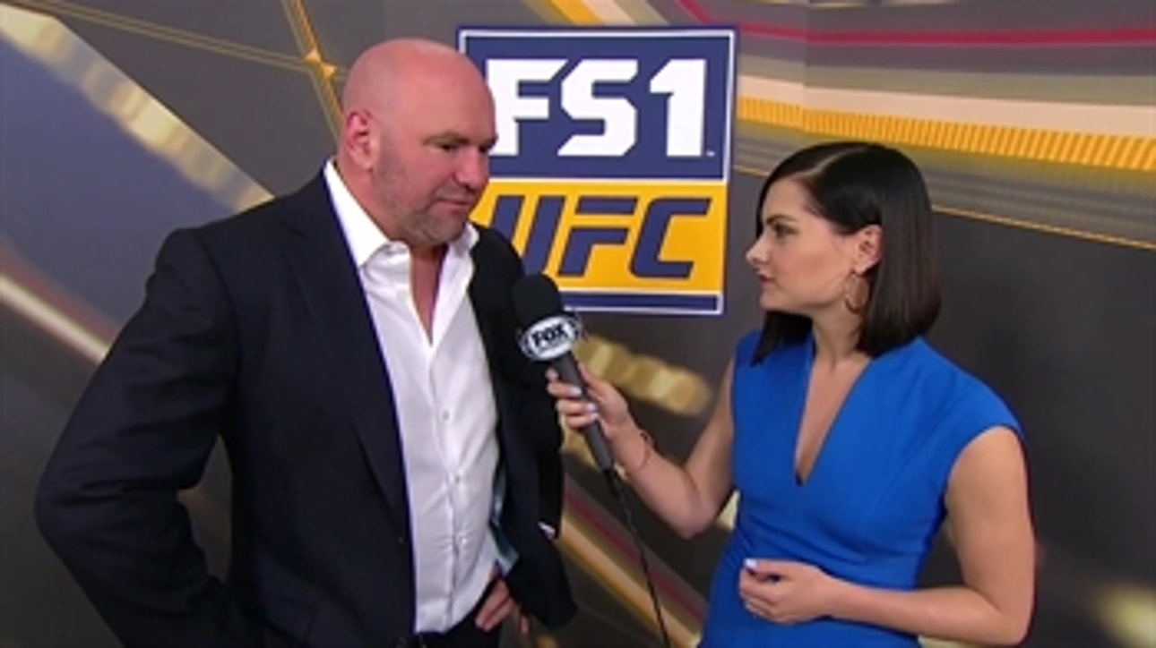 Dana White talks to Megan Olivi ' POST-FIGHT ' INTERVIEW ' UFC 222