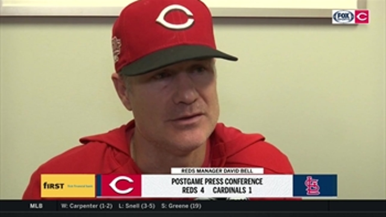 David Bell applauds Castillo's, Peraza's efforts in win over Cardinals