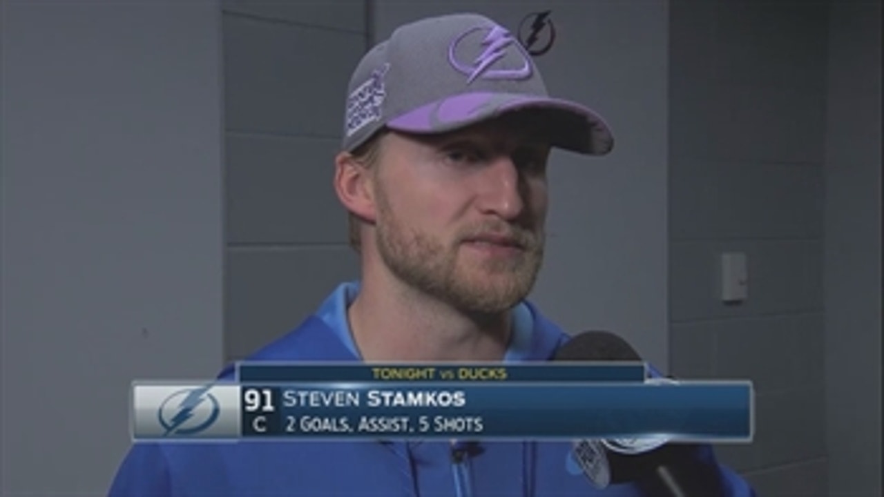 Steven Stamkos: 'The hard work is paying off'