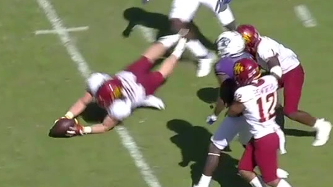 Mike Rose picks off TCU to set up Breece Hall for the Iowa State touchdown, lead 37-28