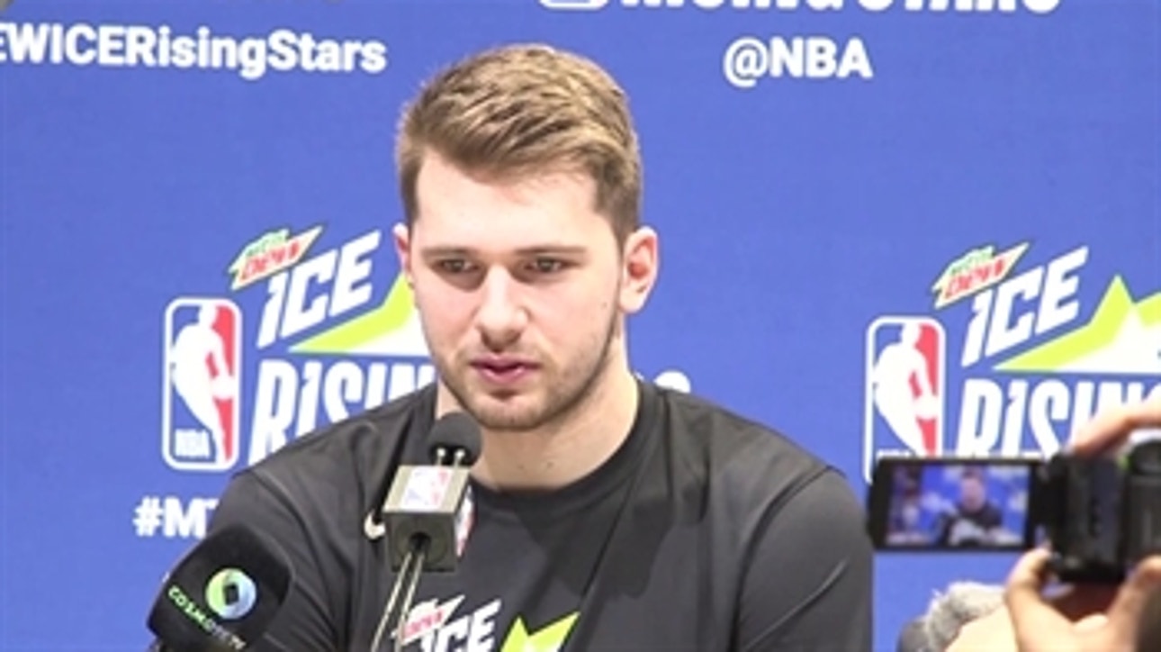 Luka Doncic on All-Star snub, LeBron's influence at NBA Rising Stars media day