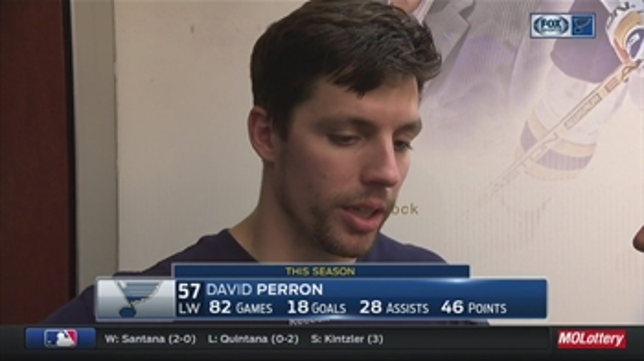 Perron says Blues are calm and confident heading into playoffs