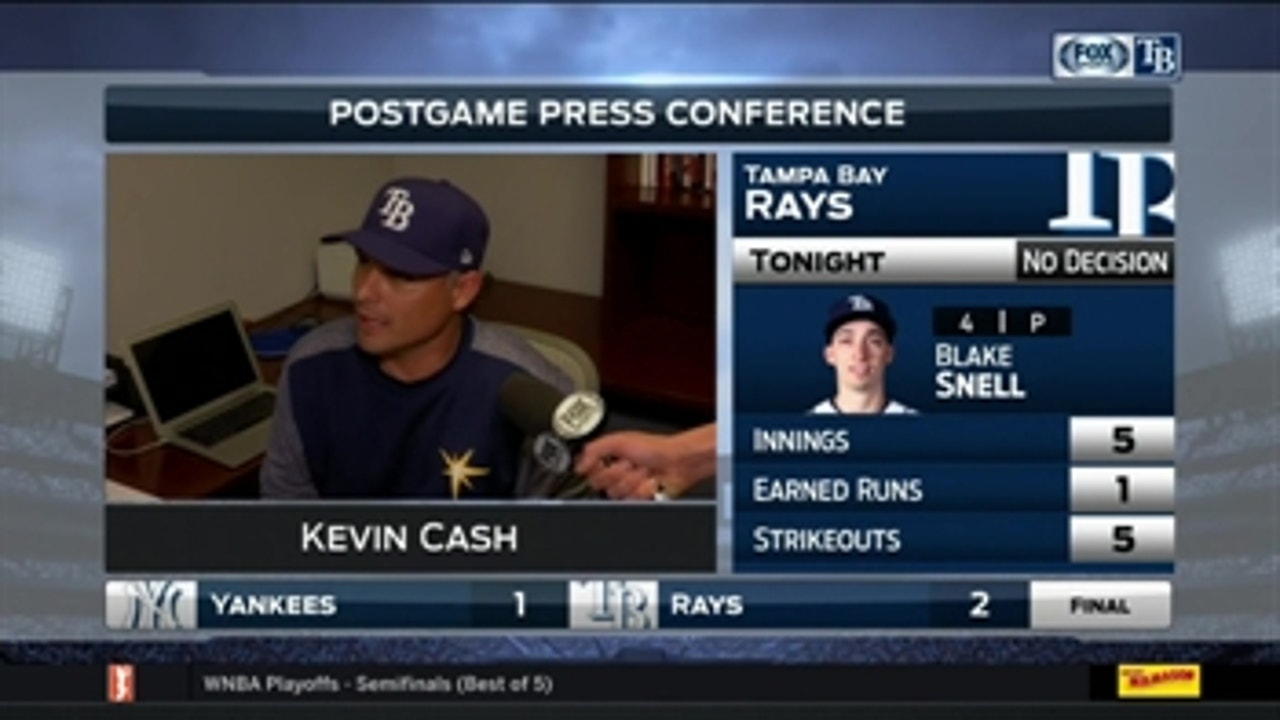Kevin Cash: Blake Snell got in a groove after the 1st