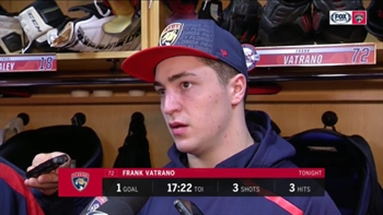 Frank Vatrano says pucks didn't bounce Panthers' way vs. Lightning