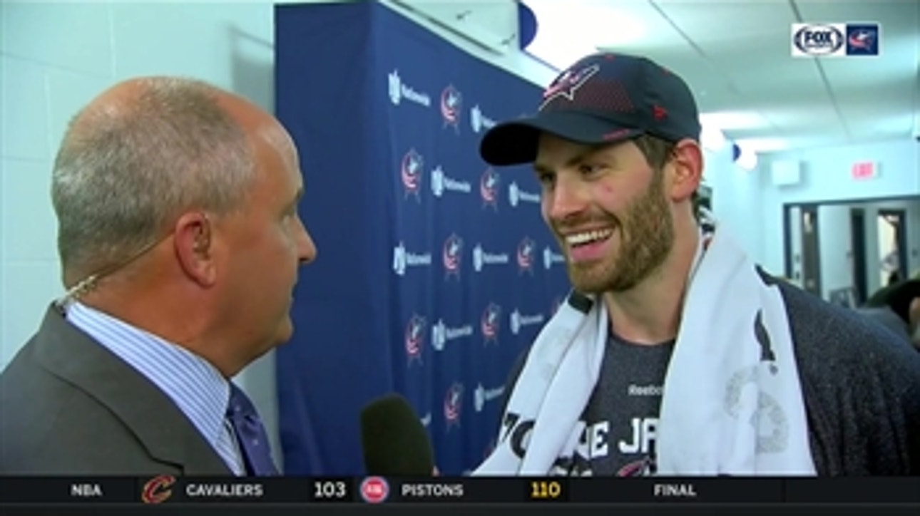 Boone Jenner just missed a hat trick, but he got the Kepi instead