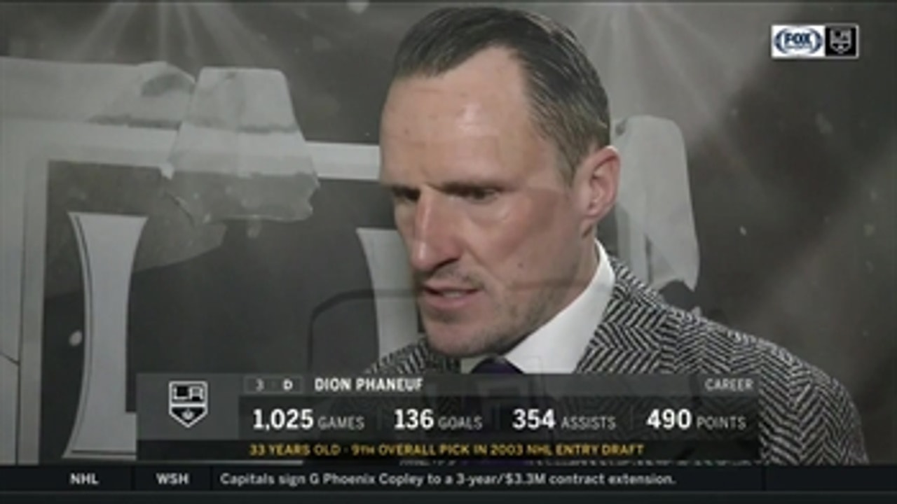 Dion Phaneuf remains positive for LA Kings amid roster changes