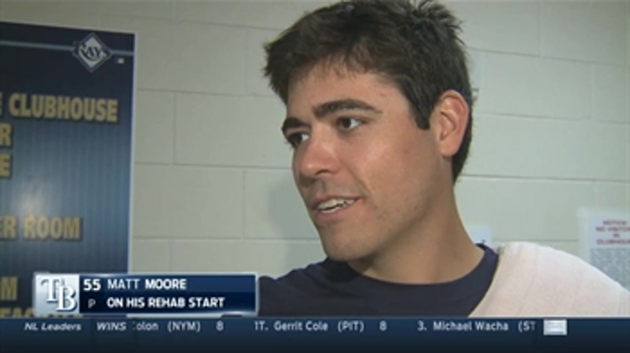 Moore on rehab start: 'Not bad for the first one'