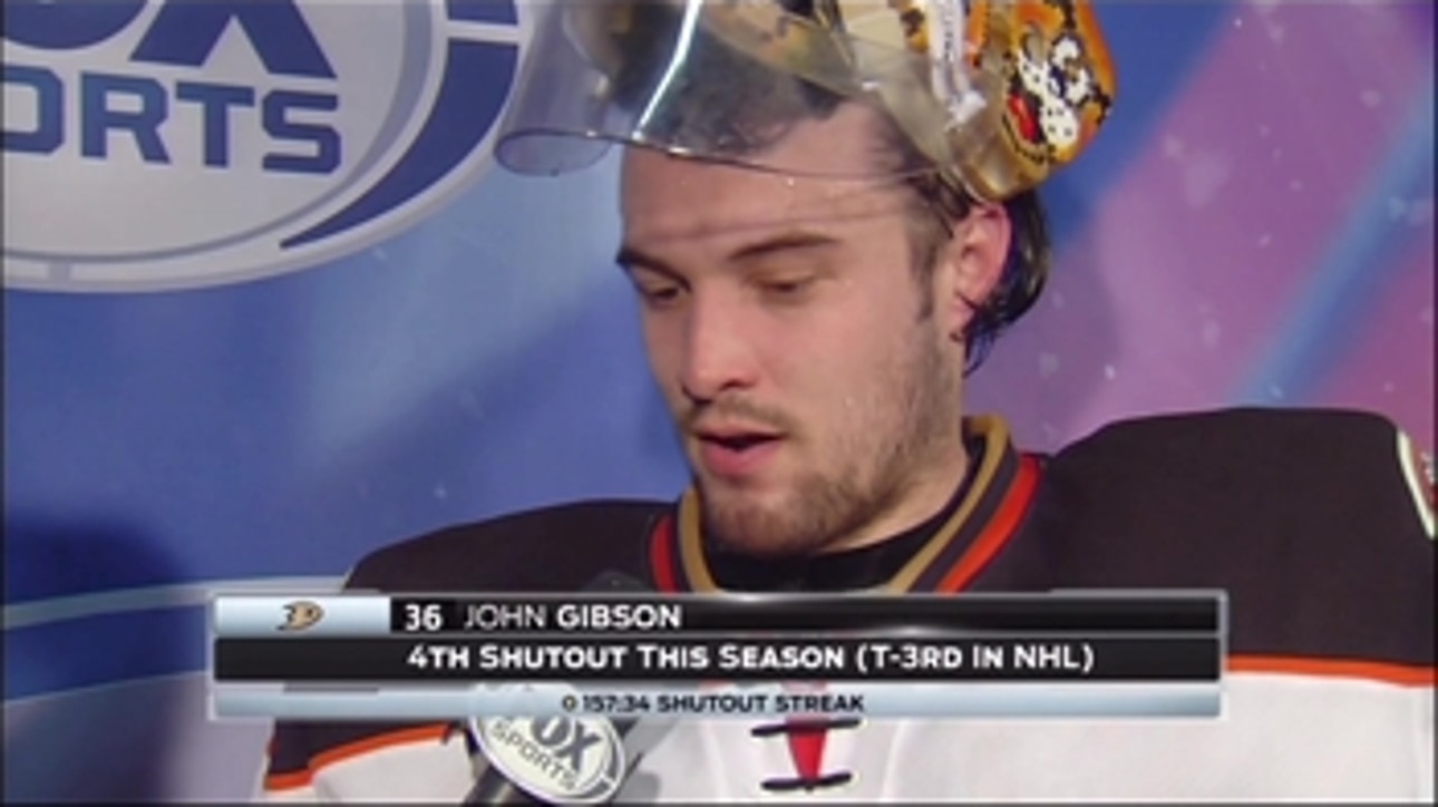 John Gibson posts back-to-back shutouts to end 2015