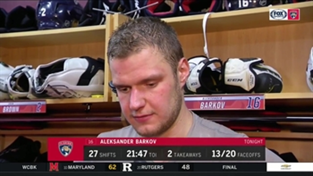 Aleksander Barkov on Panthers' missed power-play chances