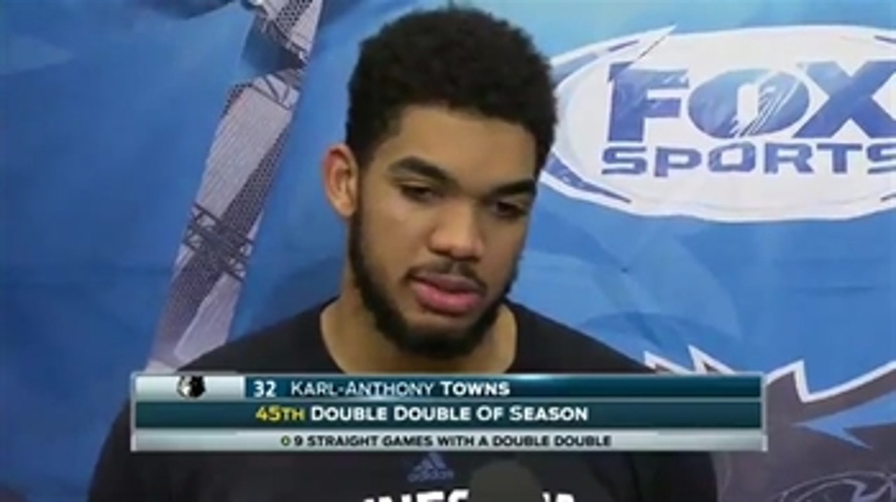 Karl-Anthony Towns:  'A lot of things we've been talking about all year we're starting to do'