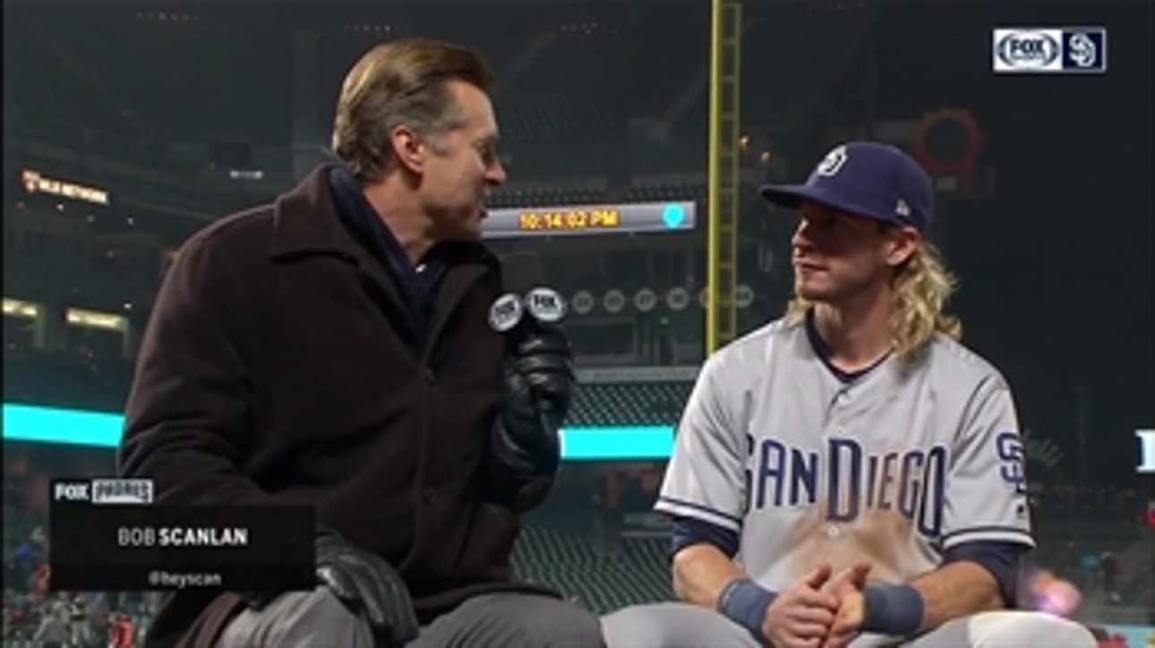 Travis Jankowski on his 3-for-4 day, becoming a dad