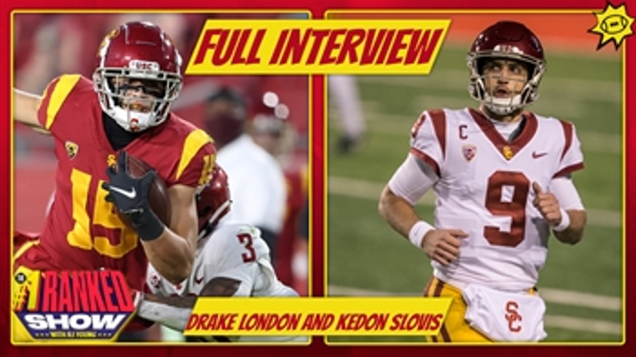 USC's Kedon Slovis, Drake London and Clay Helton on Mike Evans comparisons and all-time Pac-12 list ' Pac 12 Media Days Special