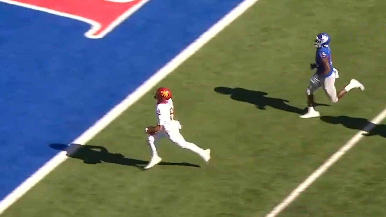 Iowa State's Xavier Hutchinson records 36-yard touchdown on 4th down, Cyclones up, 27-7