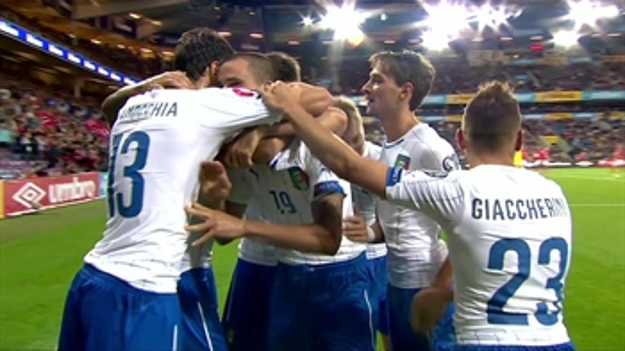 Bonucci puts Italy 2-0 up against Norway