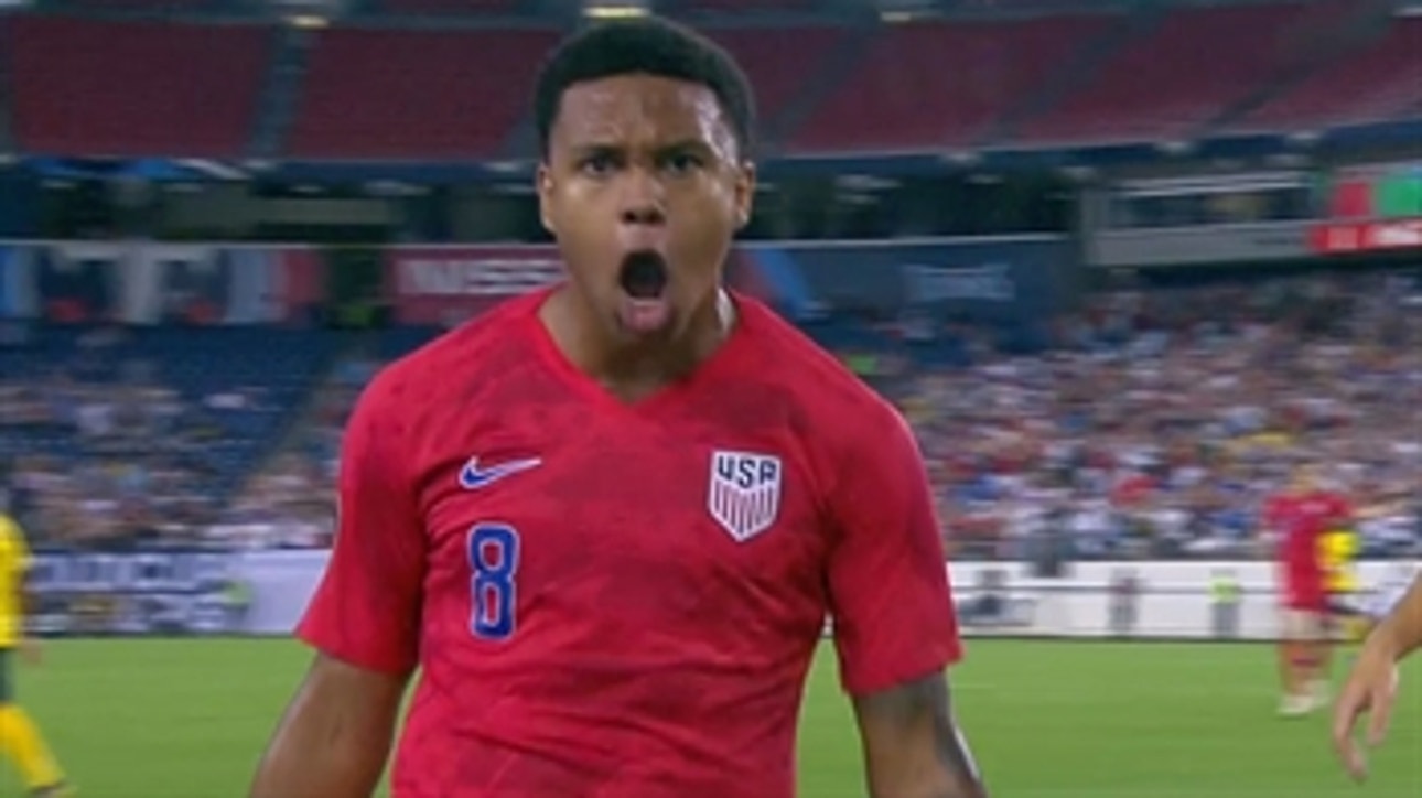 Weston McKennie puts the USMNT up 1-0 vs. Jamaica ' 2019 CONCACAF Gold Cup Highlights