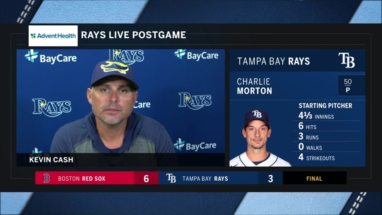 Rays manager Kevin Cash breaks down loss to Red Sox