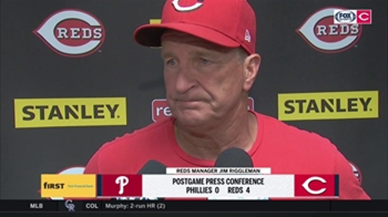 Jim Riggleman talks about Luis Castillo's impressive outing against the Phillies