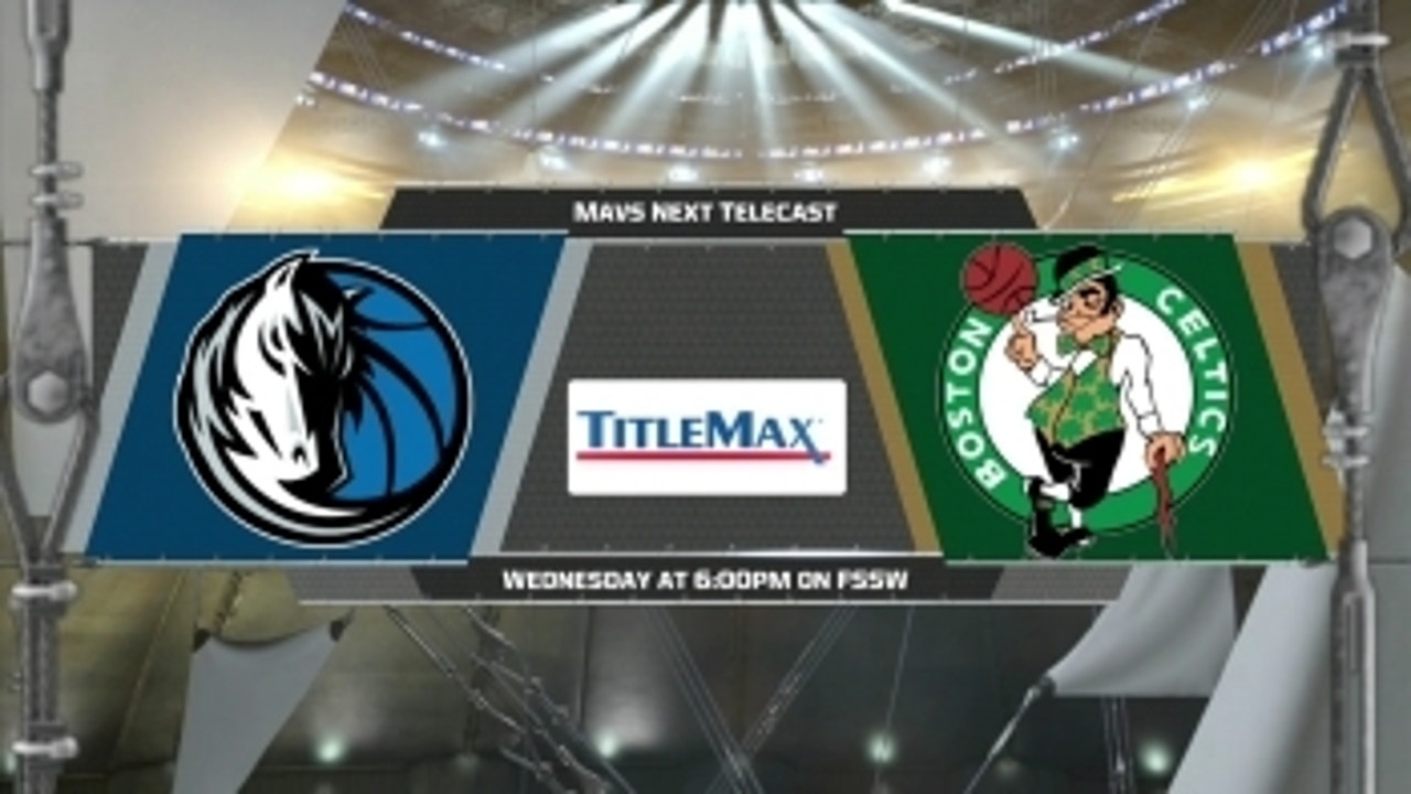 Mavs Live: Next telecast against Boston Celtics