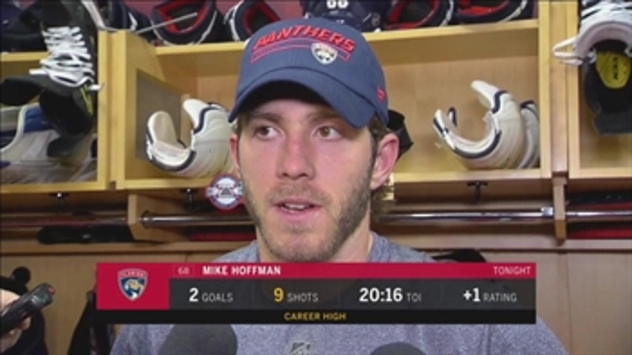 Mike Hoffman: 'We capitalized on our scoring chances that we had'