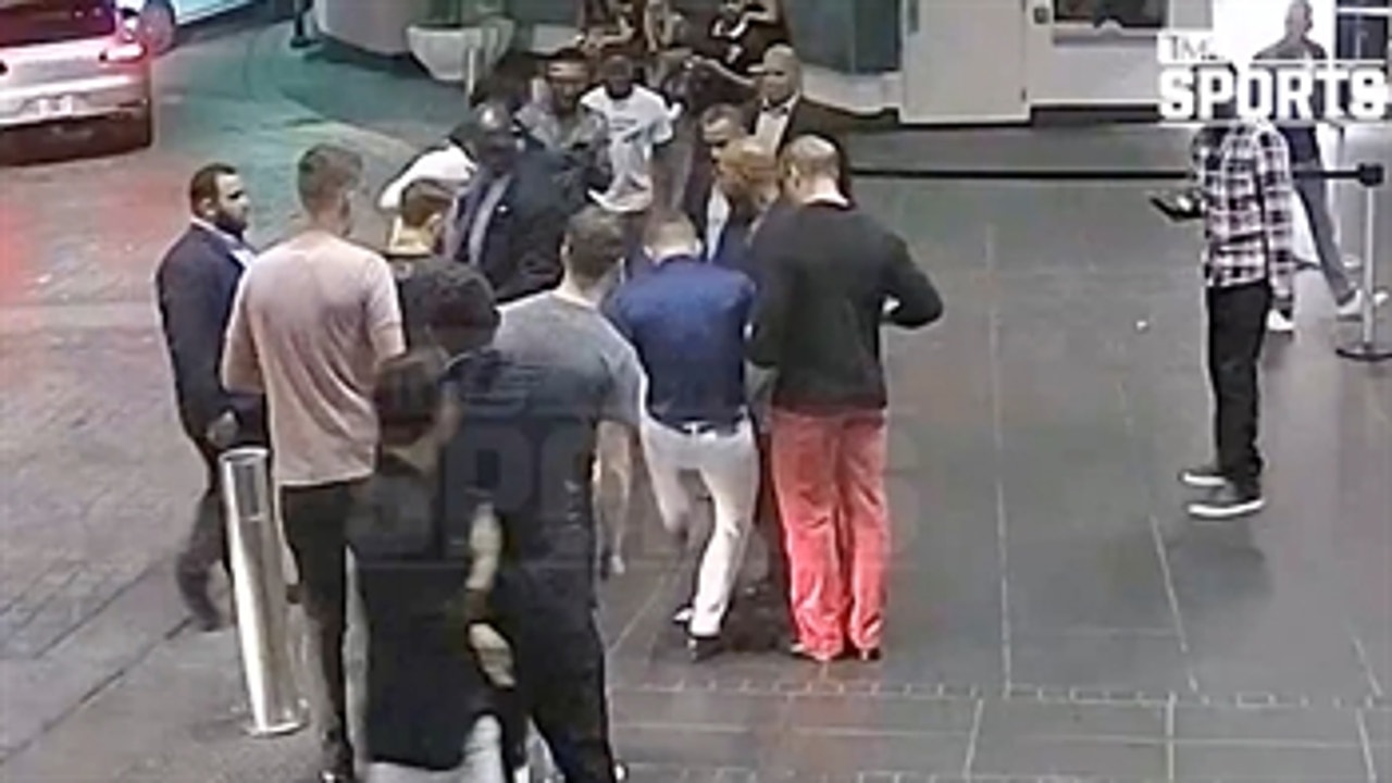 Newly released video shows Conor McGregor smashing fan's cellphone
