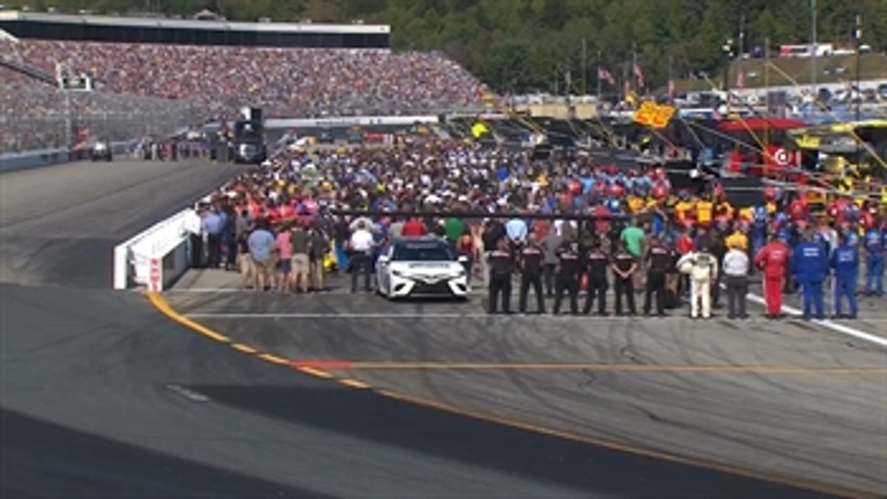 All NASCAR teams stood during Sunday's national anthem