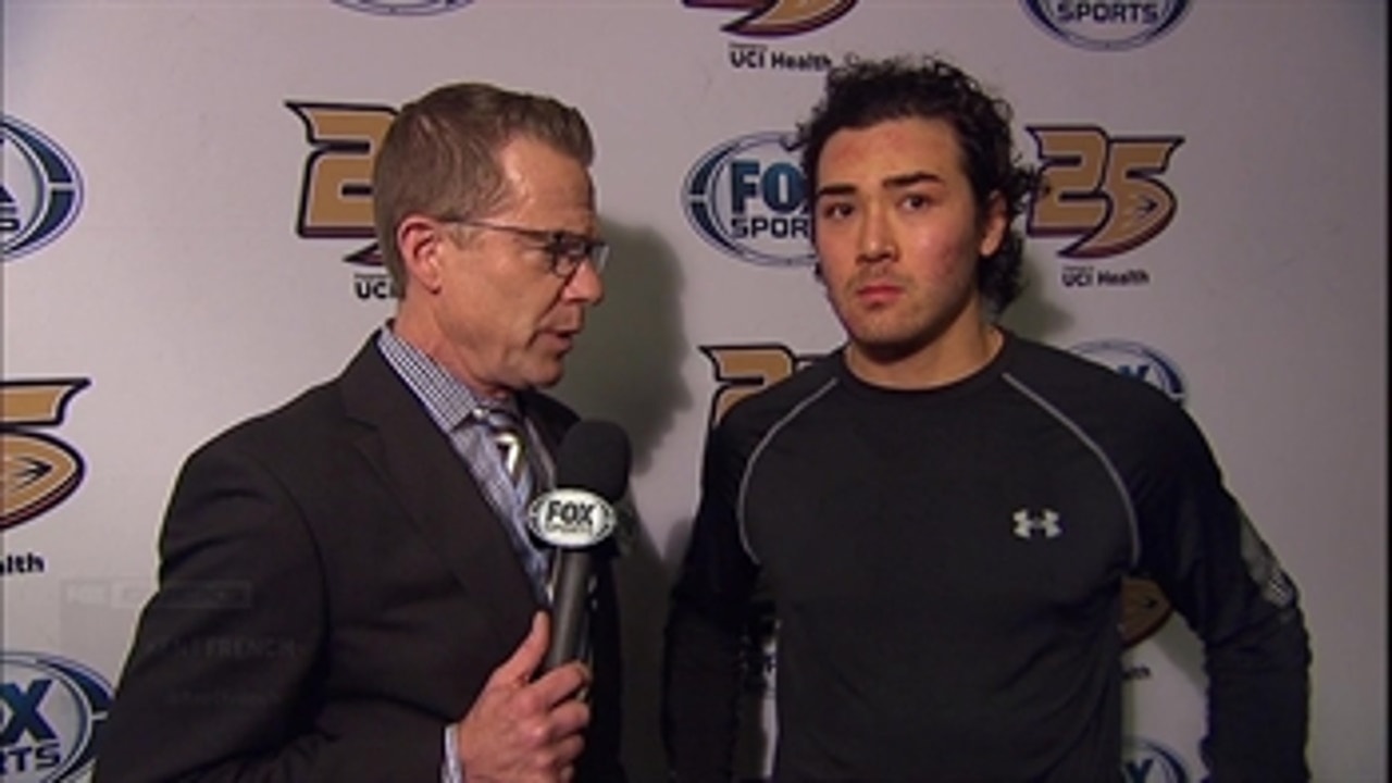 Despite the loss, Kiefer Sherwood is optimistic as Ducks conclude road trip