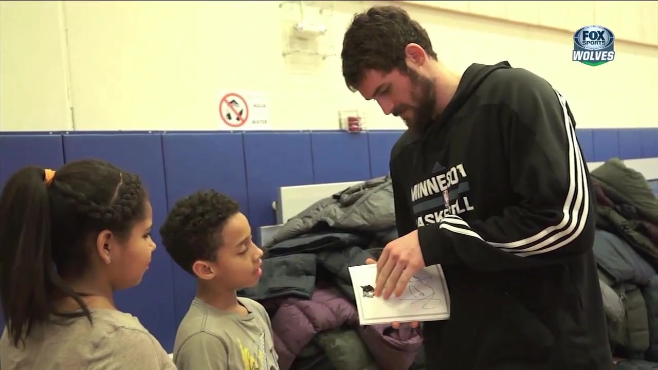 Kevin Love delivers coats to Salvation Army