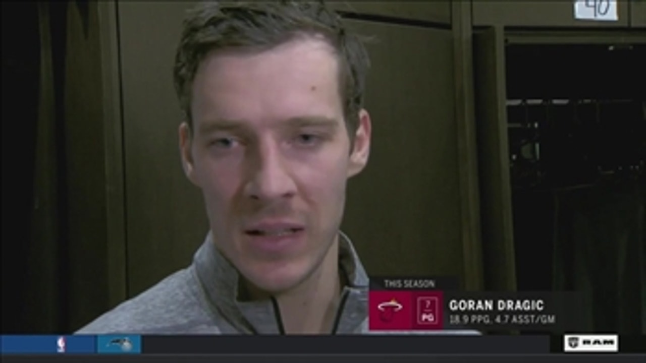 Goran Dragic: We can't afford to relax