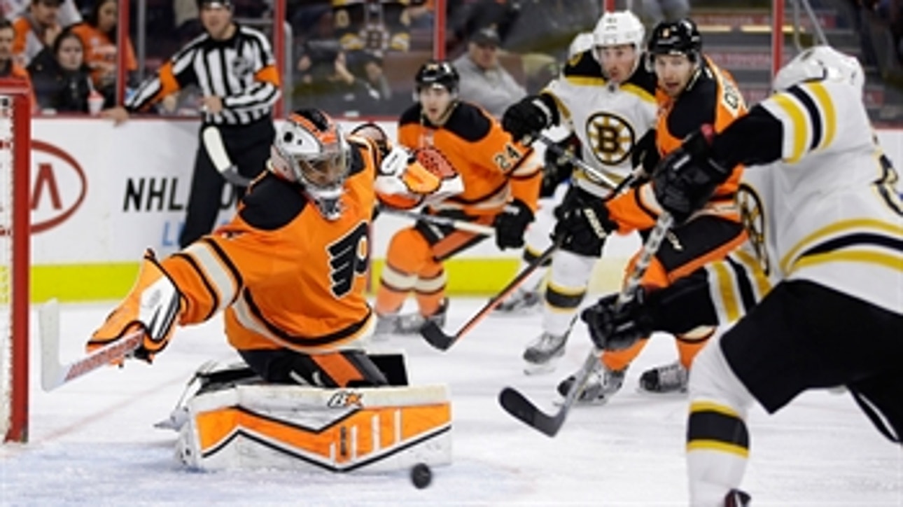 Pastrnak nets 2 goals in Bruins' win over Flyers