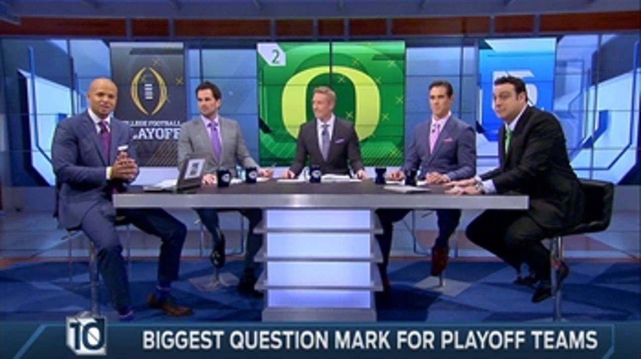 Biggest Question Marks for Oregon, Alabama, Florida State and Ohio State