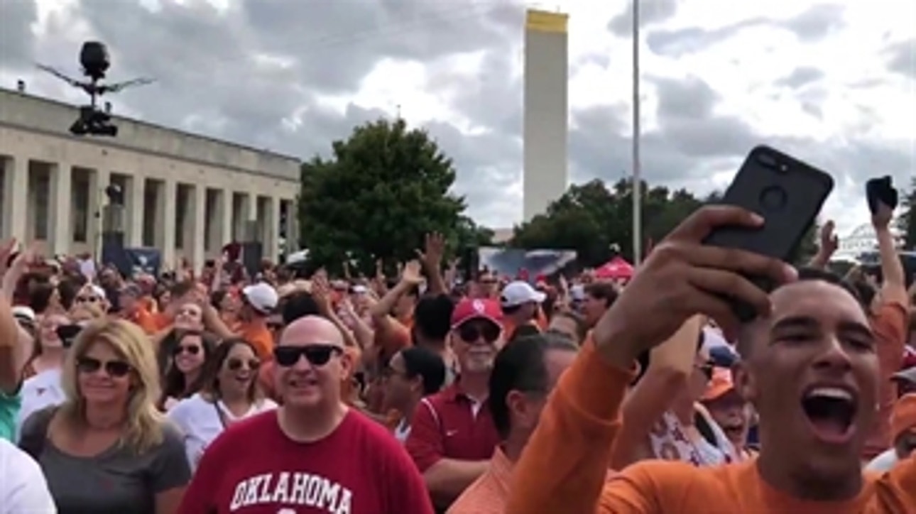 Watch Texas fans lose their minds after Dicker the Kicker's game winner vs. Oklahoma