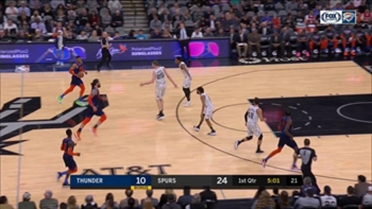 HIGHLIGHTS: Russell Westbrook with the power move in the 1st