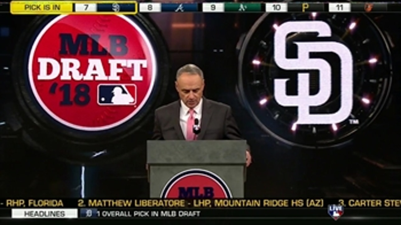 Orsillo, Sweeney comment on the Padres' selection of Ryan Weathers