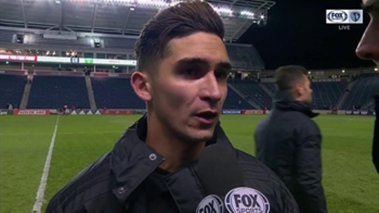 Felipe Gutierrez: 'It was nice' to celebrate first MLS goal in front of traveling Sporting KC fans