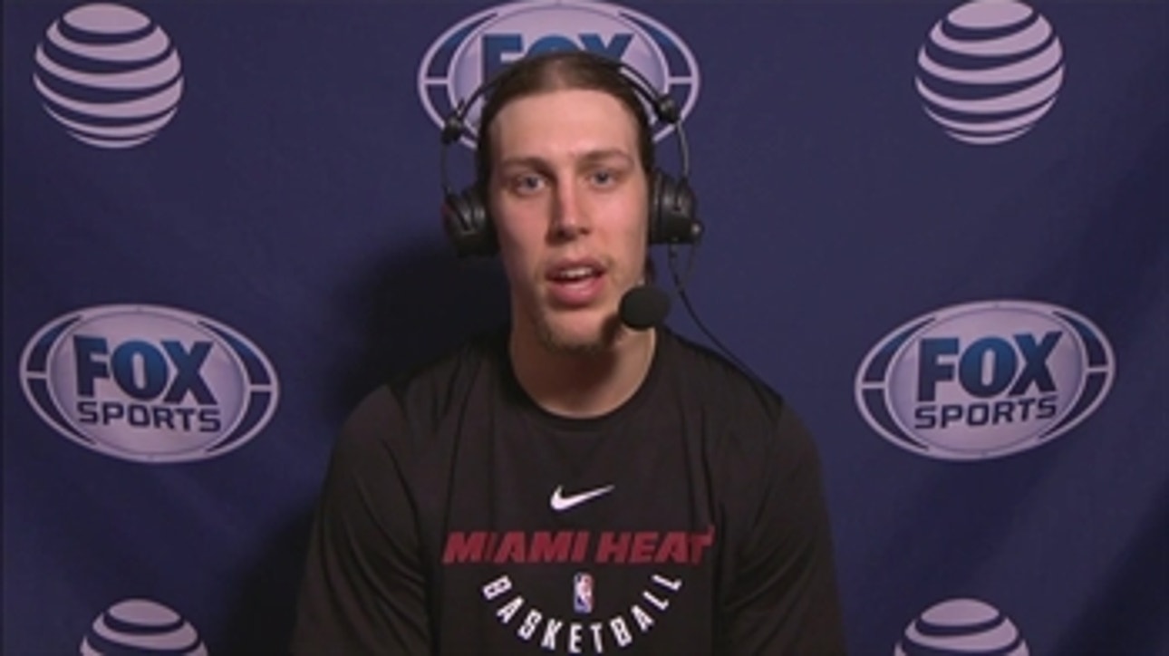 Kelly Olynyk likes how Heat are coming together down the stretch