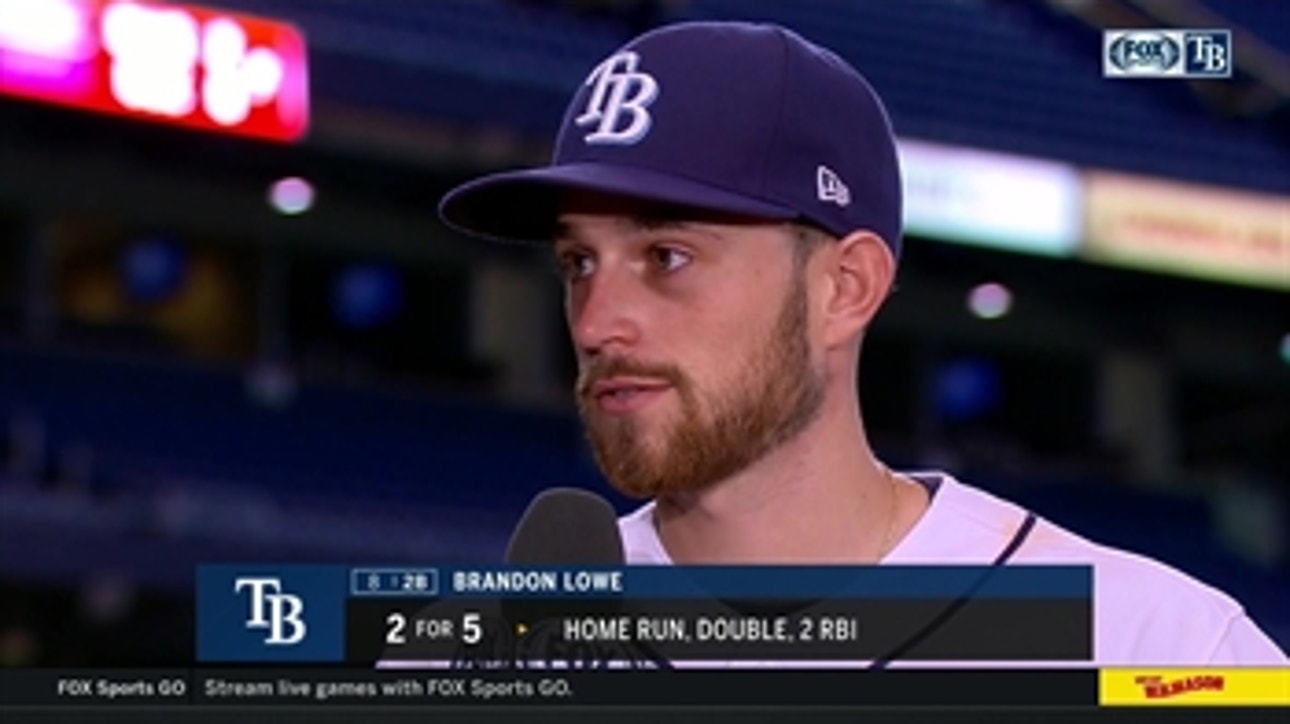 Brandon Lowe on his homer off first pitch: 'Always on time for a fastball’