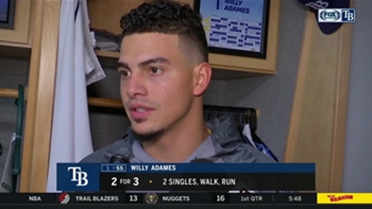 Willy Adames says he's been feeling better since KC