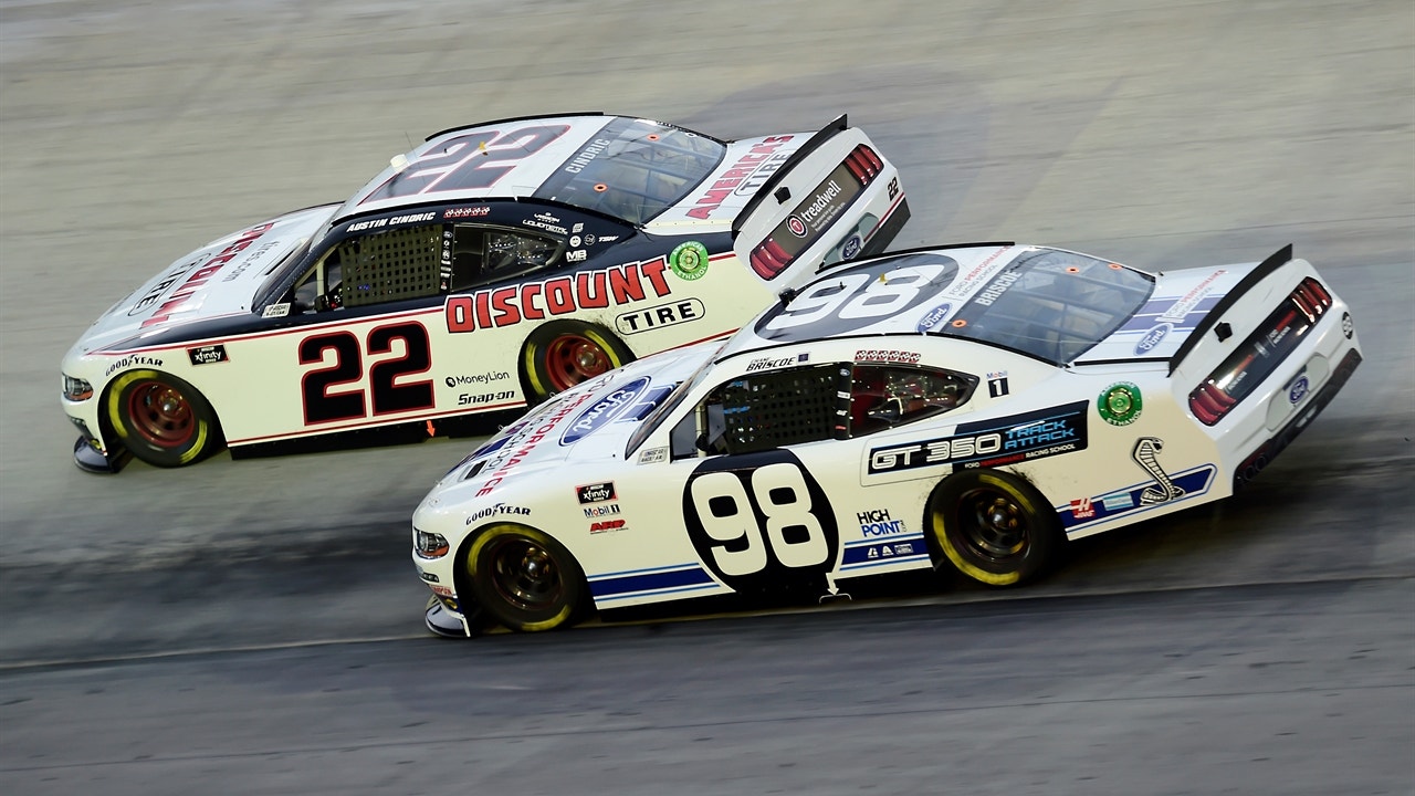 FINAL LAPS: Chase Briscoe gives Austin Cindric 'bump-and-run' with seven laps to go to win at Bristol