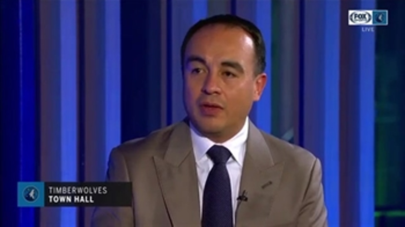 Saunders and Rosas' expectations for Wolves guard Andrew Wiggins