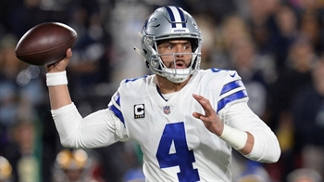 Shannon Sharpe gives Dak Prescott a C- grade for performance in the Cowboys' playoff loss vs LA Rams