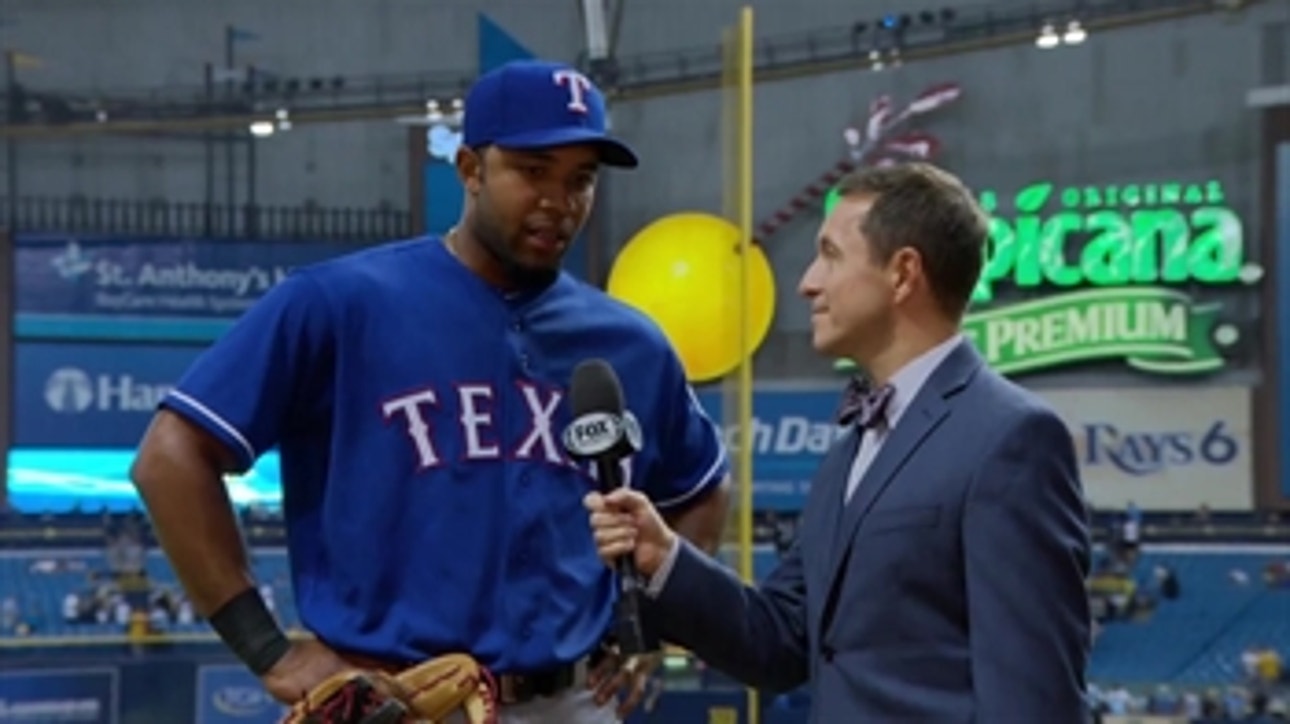 Ken Rosenthal interviews Elvis Andrus after his big night against the Rays