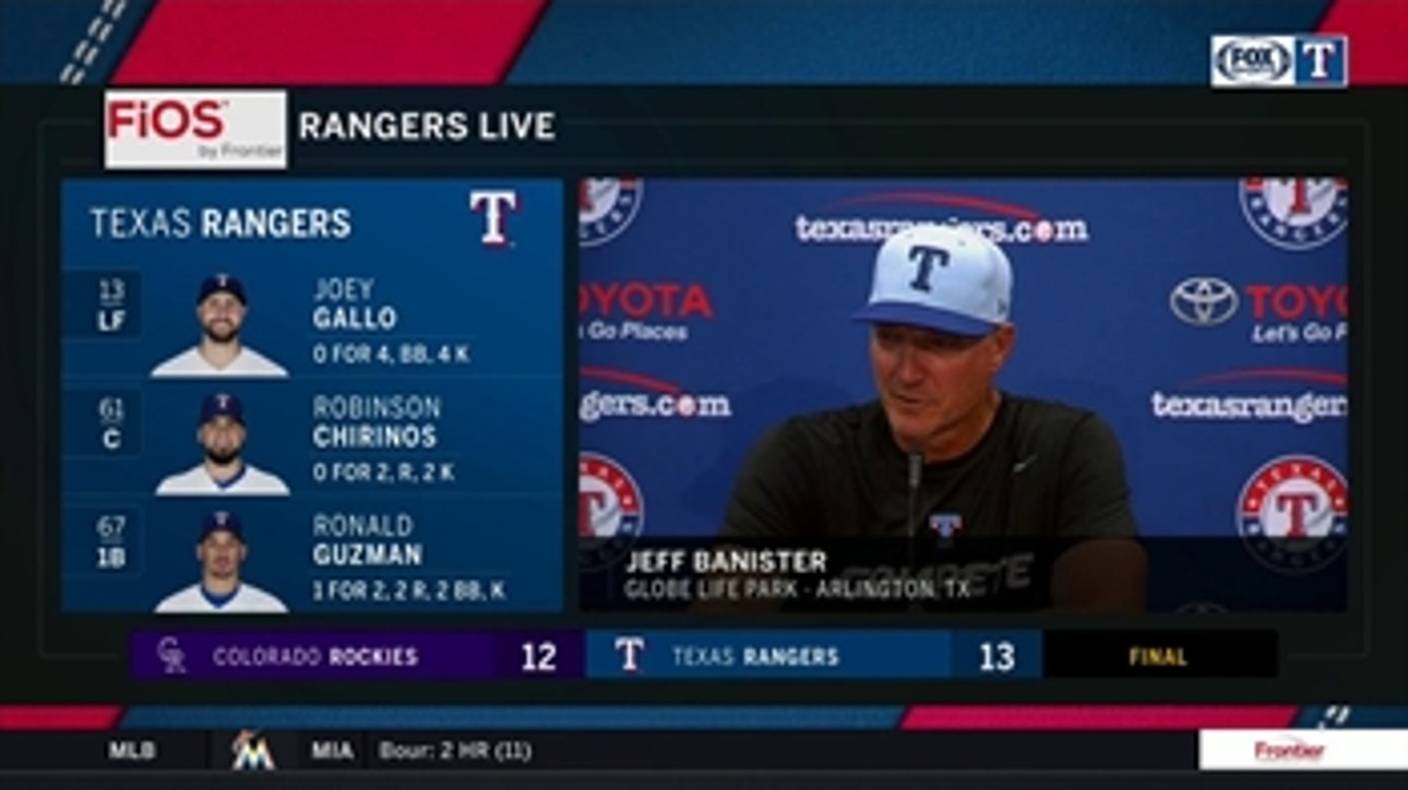Jeff Banister CANNOT BE PROUDER of Jose Trevino