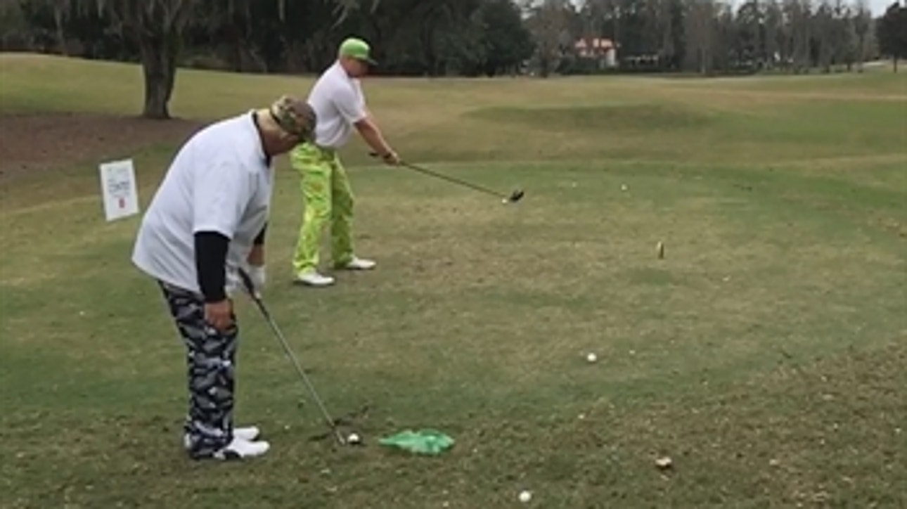 John Daly teams up with trick shot dude to pull off pretty sweet drive