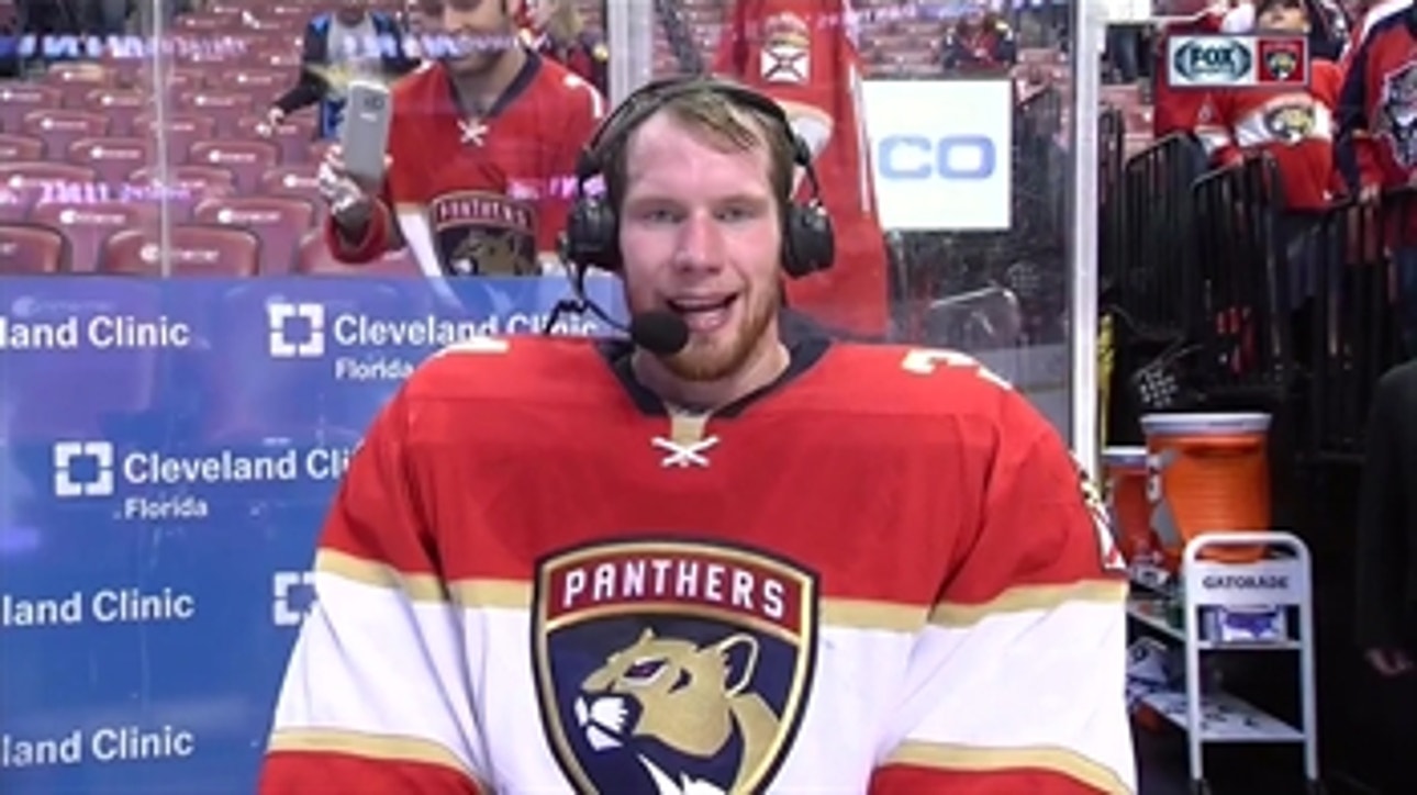 James Reimer says Panthers teammates made him look good in victory