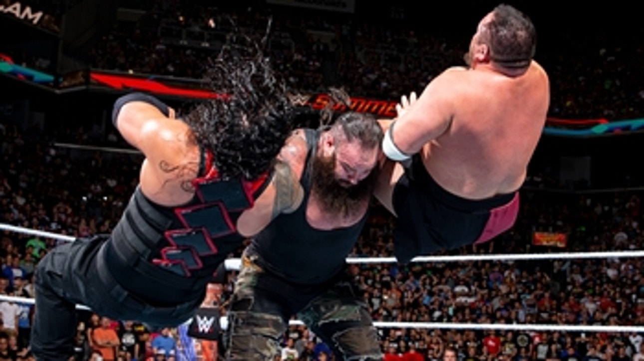 Brock Lesnar vs. Roman Reigns vs. Samoa Joe vs. Braun Strowman - Universal Title Fatal 4-Way Match: SummerSlam 2017 (Full Match)