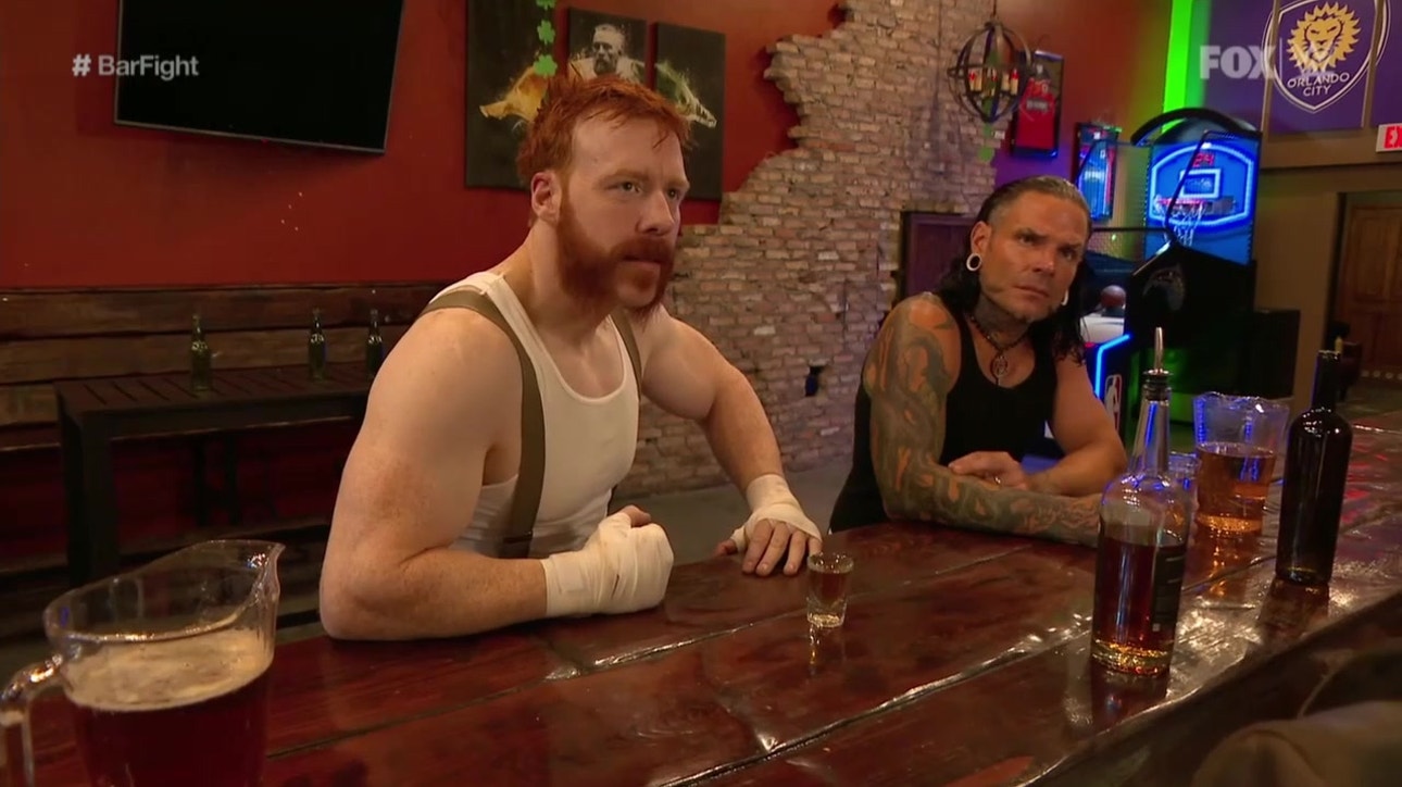 Jeff Hardy and Sheamus brawl in the main event of Smackdown in a bar fight ' WWE on FOX