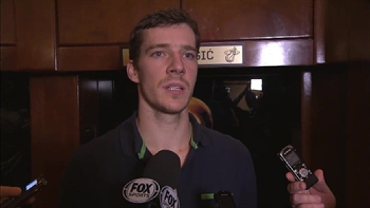 Goran Dragic after Heat's 104-98 victory over Nets