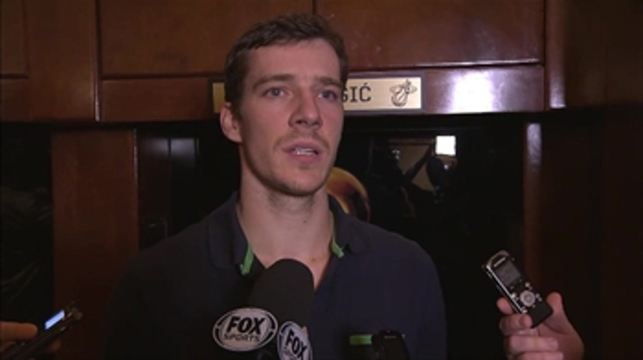 Goran Dragic after Heat's 104-98 victory over Nets